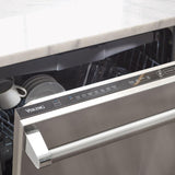 VIKING VDWU724SS 24" Dishwasher w/Installed Professional in Stainless Steel Panel - VDWU724SS in Stainless Steel