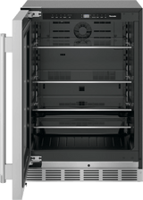 THERMADOR T24UR915LS Freedom® Under Counter Refrigerator with Glass Door 24'' Masterpiece® in Stainless Steel, Left Hinge in Stainless Steel