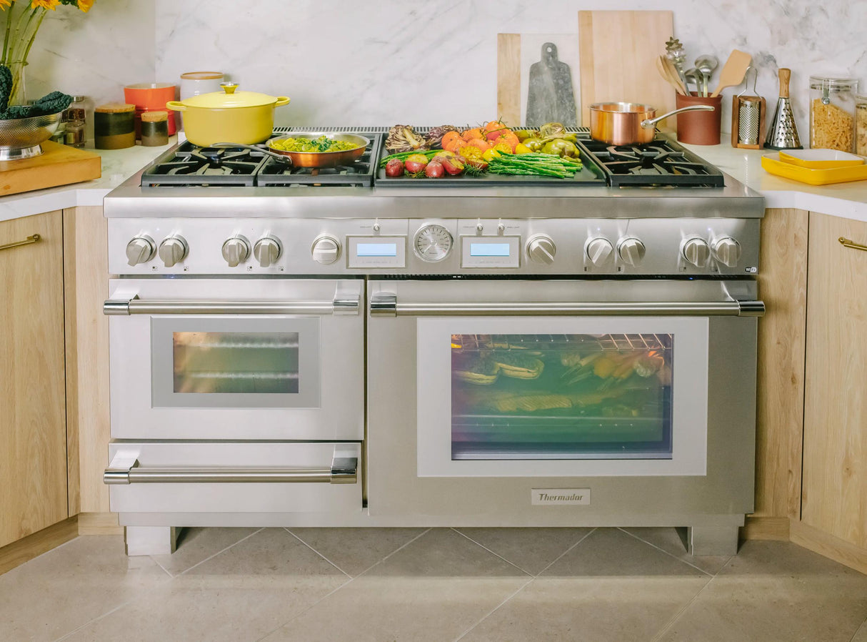 THERMADOR PRD606WESG PRD606WESG Dual Fuel Professional Range 60'' Pro Grand® Commercial Depth