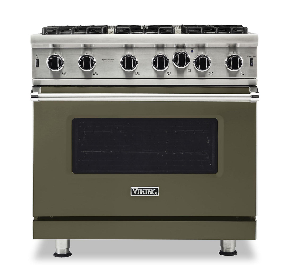VIKING VGIC53626BMA 36" Open Burner Gas Range - VGIC5362 Viking 5 Series Gray