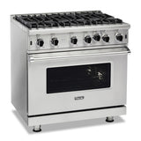 VIKING VGIC53626BNS 36" Open Burner Gas Range - VGIC5362 Viking 5 Series Blue