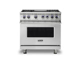 VIKING VDR73624GSS 36" Dual Fuel Range - VDR7362 Viking 7 Series in Stainless Steel