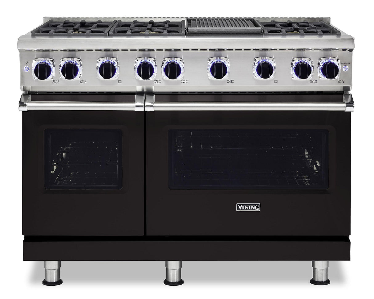 VIKING VGR74826GON 48" Sealed Burner Gas Range - VGR7482 Viking 7 Series Black