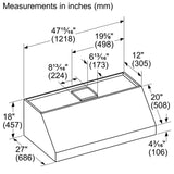 THERMADOR PH48GWS Professional Wall Hood 48'' in Stainless Steel