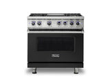 VIKING VGR73624GCS 36" Sealed Burner Gas Range - VGR7362 Viking 7 Series Black