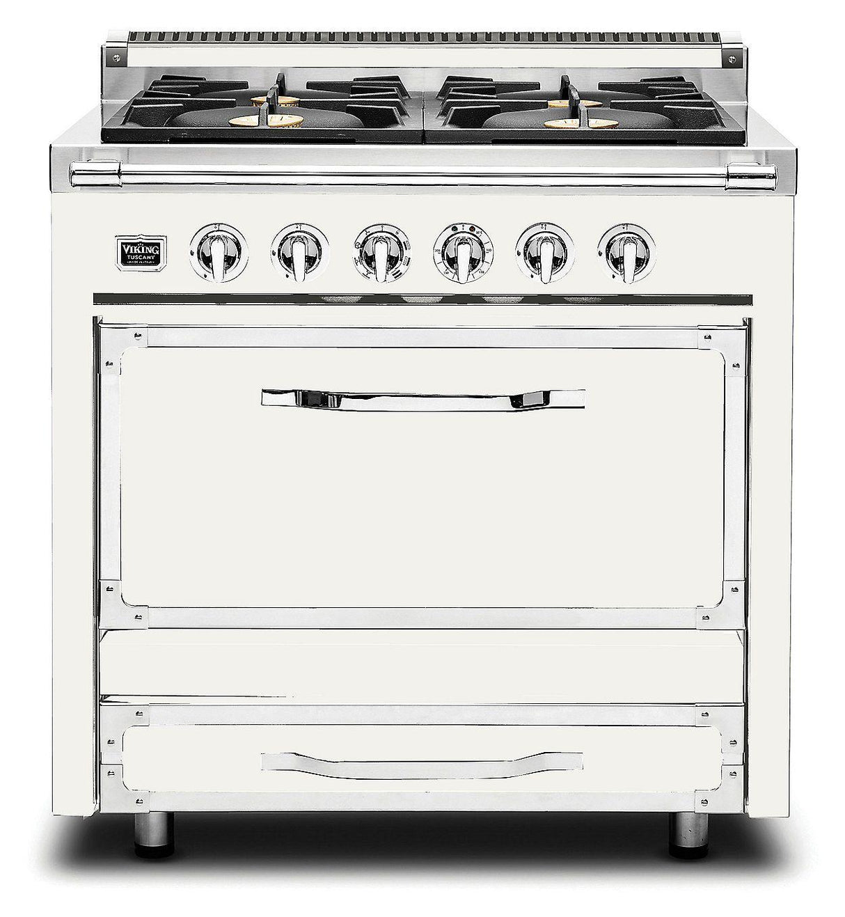 VIKING TVDR3614BPW 36"W. Tuscany Range - TVDR361 White