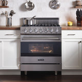 VIKING RVGR33025BSQ 30" Self-Cleaning Gas Range - RVGR3302 Viking 3 Series Gray