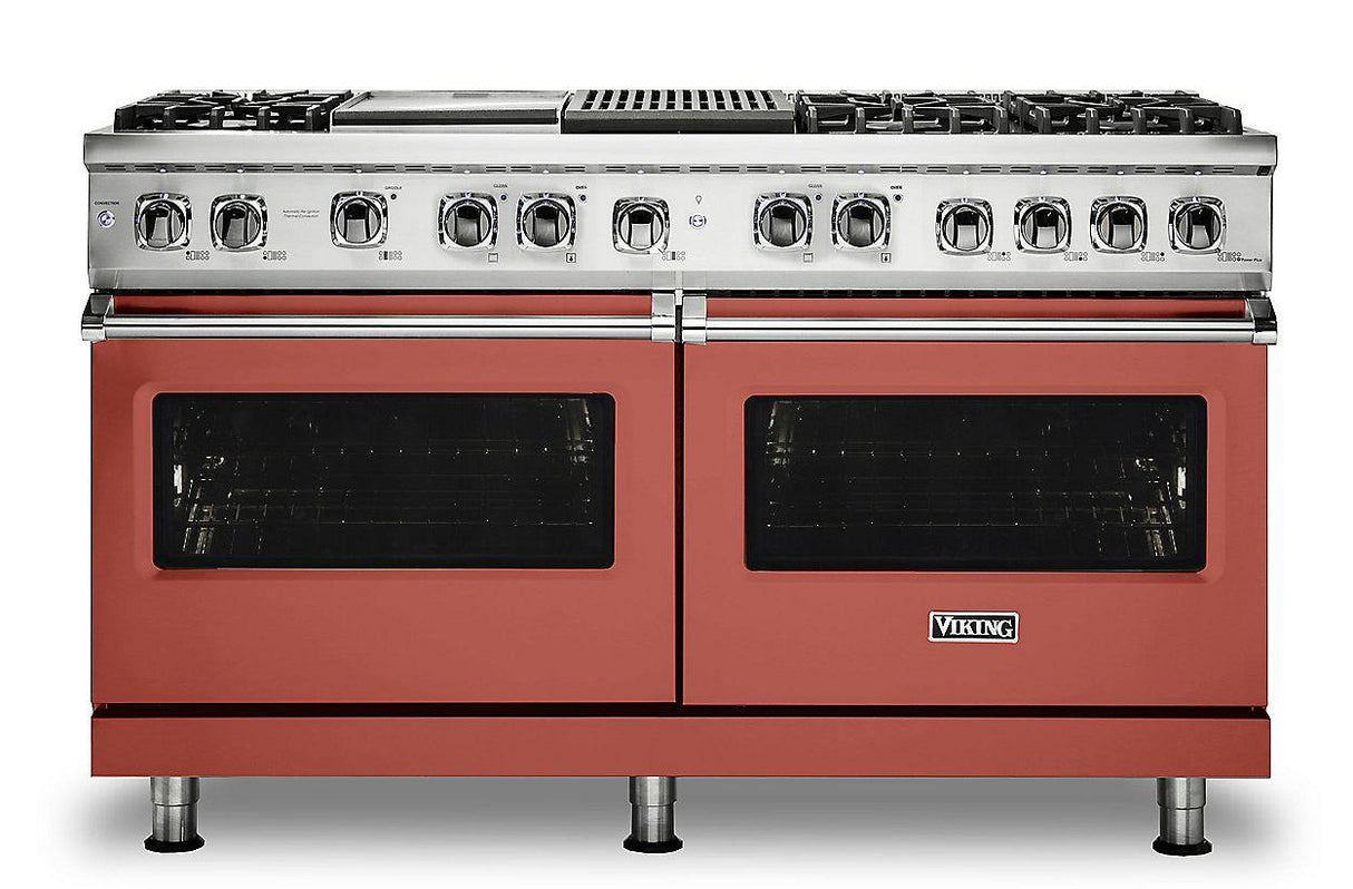 VIKING VDR5606GQSCLP 60" Dual Fuel Range - VDR560 Viking 5 Series Red