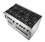 VIKING VGIC54828BDALP 48" Open Burner Gas Range - VGIC5482 Viking 5 Series Yellow