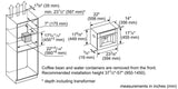 THERMADOR TCM24TS TCM24TS Built-in Coffee Machine in Stainless Steel, Removable Water Tank in Stainless Steel