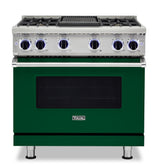 VIKING VGR73624GIVLP 36" Sealed Burner Gas Range - VGR7362 Viking 7 Series Green
