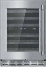 THERMADOR T24UW925LS Freedom® Under Counter Wine Cooler with Glass Door 24'' Professional in Stainless Steel, Left Hinge in Stainless Steel