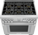 THERMADOR PRD366WGU PRD366WGU Dual Fuel Professional Range 36'' Pro Grand® Commercial Depth in Stainless Steel