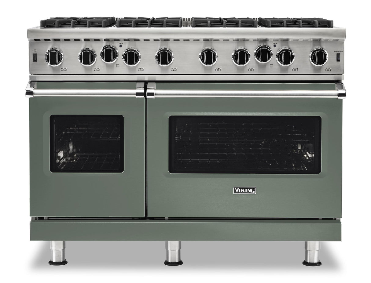 VIKING VGIC54828BEU 48" Open Burner Gas Range - VGIC5482 Viking 5 Series Green