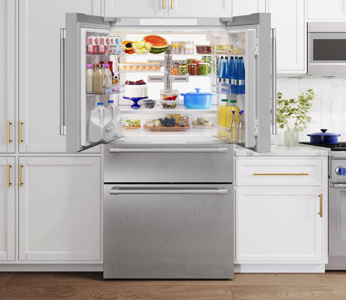 THERMADOR T36FL821NS Freedom® Freestanding French Door Bottom Mount Refrigerator 36'' Professional in Stainless Steel
