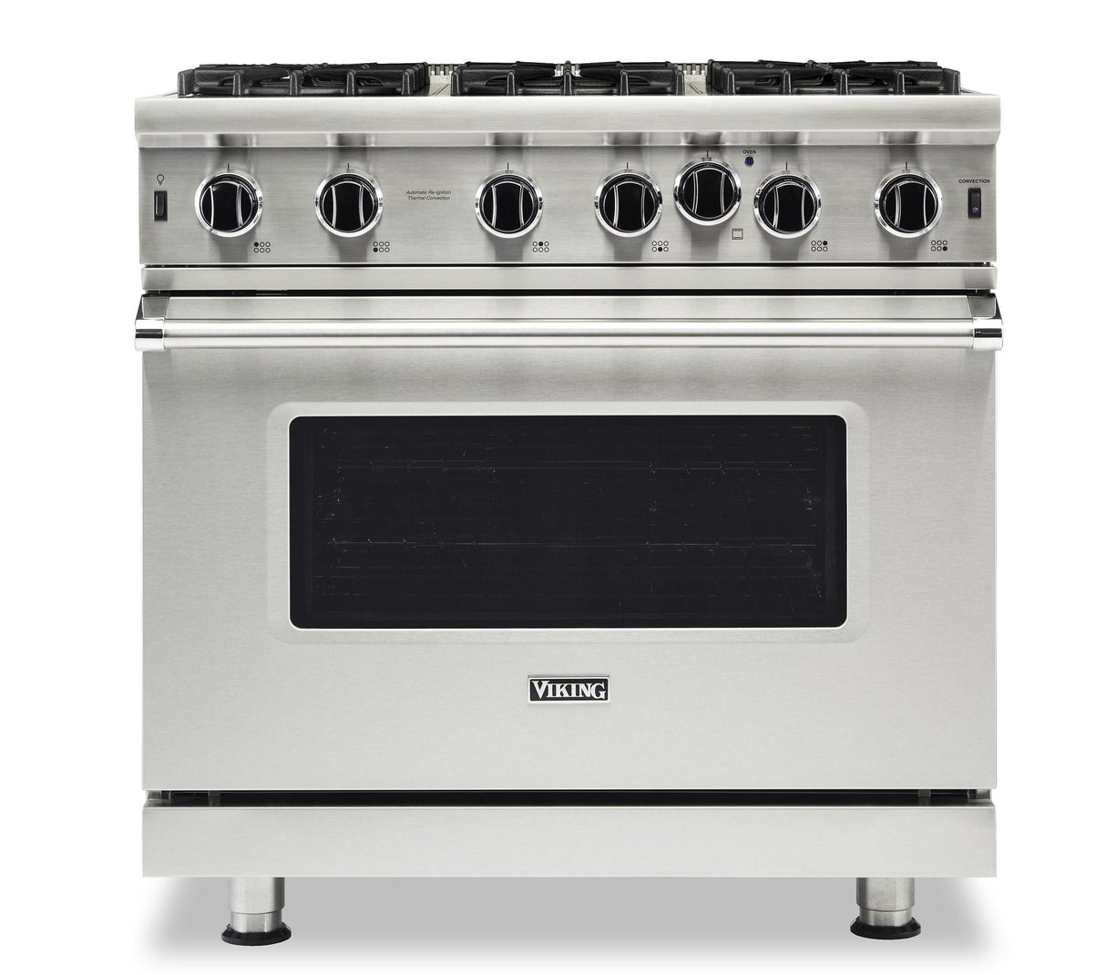 VIKING VGIC53626BIV 36" Open Burner Gas Range - VGIC5362 Viking 5 Series Green