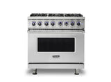VIKING VGR73626BSS 36" Sealed Burner Gas Range - VGR7362 Viking 7 Series in Stainless Steel
