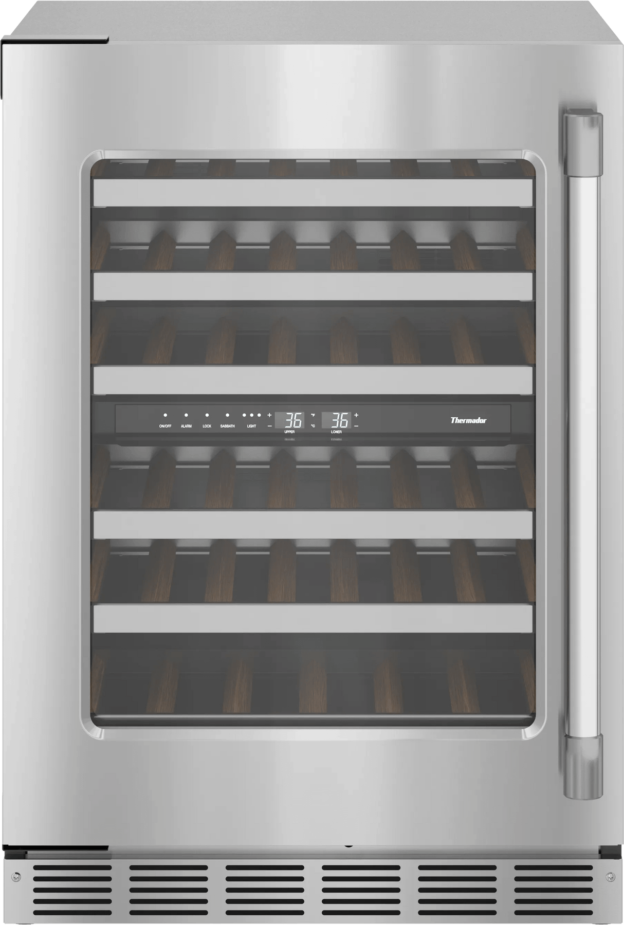 THERMADOR T24UW925LS Freedom® Under Counter Wine Cooler with Glass Door 24'' Professional in Stainless Steel, Left Hinge in Stainless Steel
