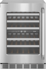 THERMADOR T24UW925LS Freedom® Under Counter Wine Cooler with Glass Door 24'' Professional in Stainless Steel, Left Hinge in Stainless Steel
