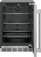 THERMADOR T24UR925RS Freedom® Under Counter Refrigerator with Glass Door 24'' Professional in Stainless Steel, Right Hinge in Stainless Steel