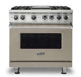 VIKING VDR5364GNALP 36" Dual Fuel Range - VDR536 Viking 5 Series Gray