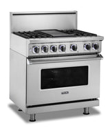 VIKING VDR73626BPW 36" Dual Fuel Range - VDR7362 Viking 7 Series White
