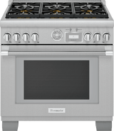 THERMADOR PRG366WG PRG366WG Gas Professional Range 36'' Pro Grand® Commercial Depth in Stainless Steel