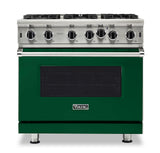 VIKING VGIC53626BIV 36" Open Burner Gas Range - VGIC5362 Viking 5 Series Green