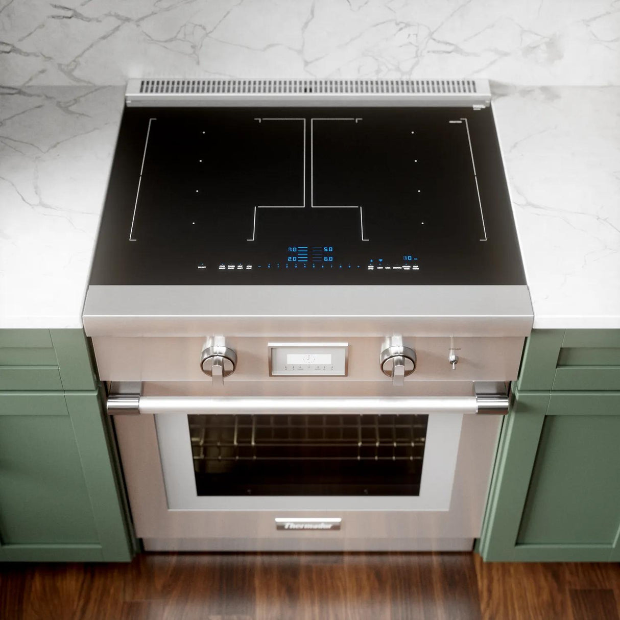 THERMADOR PRI30LBHU Liberty® Induction Professional Range 30'' Pro Harmony® Standard Depth in Stainless Steel