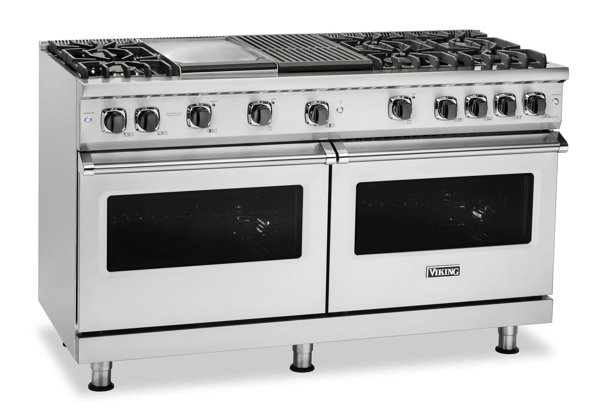 VIKING VGR5606GQCSLP 60" Gas Range - VGR560 Viking 5 Series Black