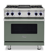 VIKING VGR73624GEULP 36" Sealed Burner Gas Range - VGR7362 Viking 7 Series Green