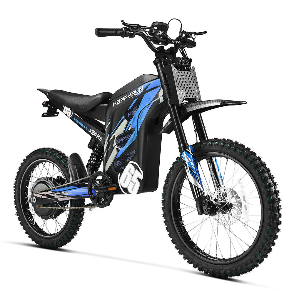 HappyRun | G300 Pro 72V/30Ah 6500W Off-Road Electric Dirt Bike | G300