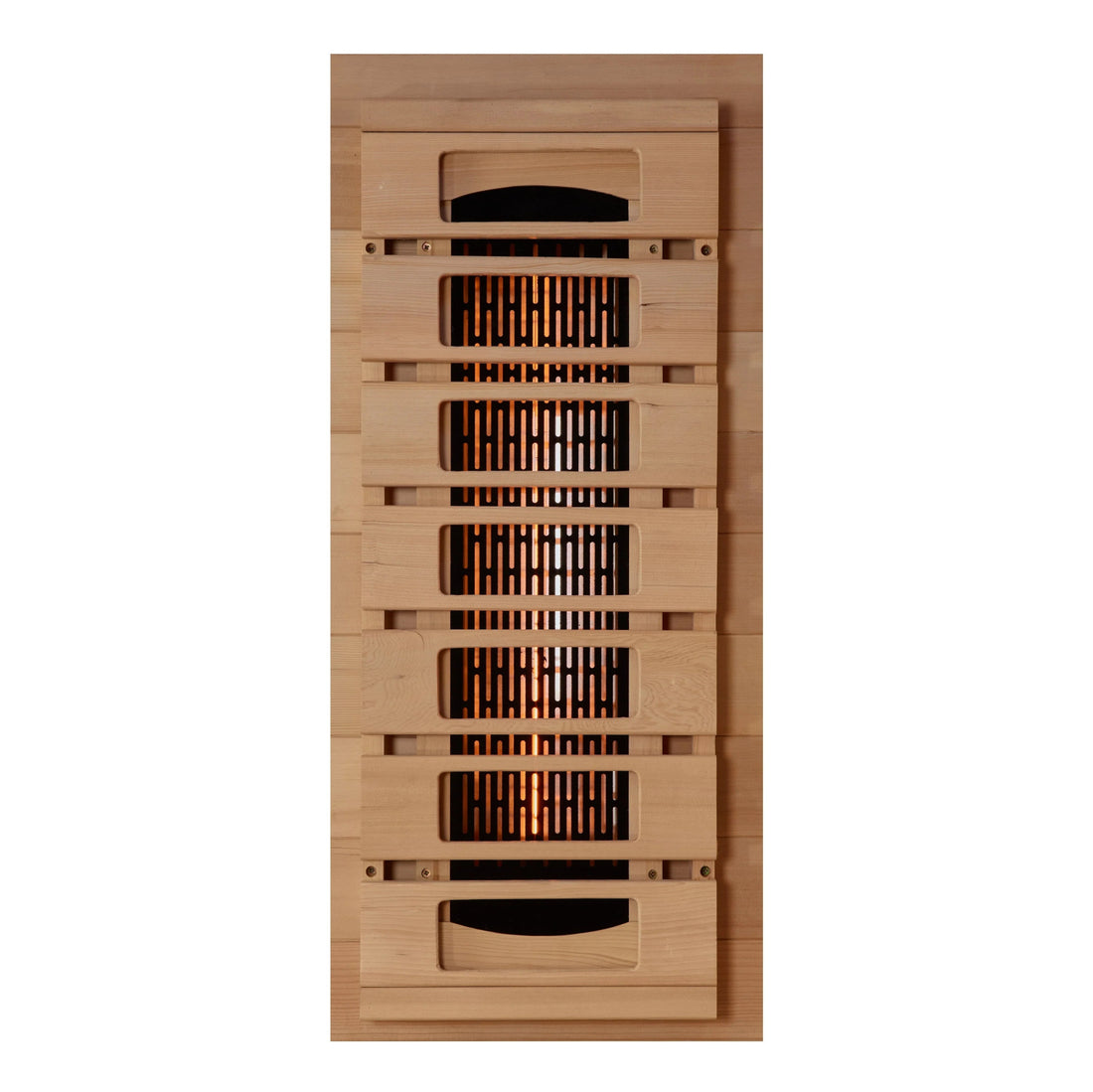 Golden Designs Full Spectrum PureTech™ Near Zero EMF (Under 3MG) FAR Indoor Infrared Sauna with Himalayan Salt Bar in Canadian Hemlock (2-Person Capacity)