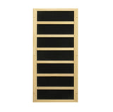 Golden Designs Full Spectrum PureTech™ Near Zero EMF (Under 3MG) FAR Indoor Infrared Sauna with Himalayan Salt Bar in Canadian Hemlock (2-Person Capacity)