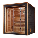 Golden Designs Drammen Outdoor Traditional Sauna with Canadian Red Cedar Interior (3-Person Capacity)