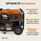 Generac Portable Generator, 7500W | Dual Fuel | With COsense