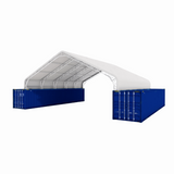40'x40'x15' Double Truss Peak Container Canopy Shelter