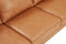 Valencia Grosseto Top Grain Leather Three Seats Sofa, Cognac