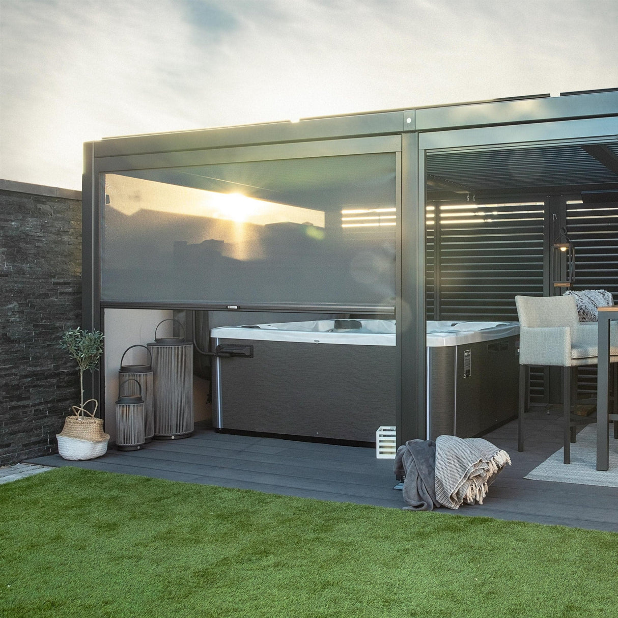 Retractable Pergola Sun Shades