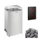Harvia Club Deluxe Stainless Steel Electric Sauna Heater With Digital Control & Sauna Stones [HRKGU] (SAK27619)