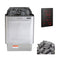 Harvia KIP UL Certified Electric Sauna Heater With Xenio CX170 Digital Control, WiFi Remote Control & Sauna Stones (SAK74563)