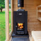 Harvia Linear Black Wood Sauna Stove With Sauna Stones [WK16/20/28OC] (SAK15368)