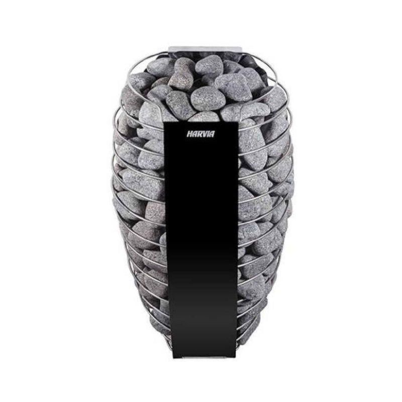 Harvia Spirit Wall Mount Black Electric Sauna Heater With Digital Control & Sauna Stones [SP60/80E] (SAK27496)