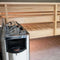 Harvia The Wall Stainless Steel Built-In Wall Mount Sauna Heater With Illuminated Controls & Sauna Stones [SW60/80] (SAK21467)
