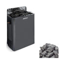 Harvia The Wall Stainless Steel Built-In Wall Mount Sauna Heater With Illuminated Controls & Sauna Stones [SW60/80] (SAK21467)