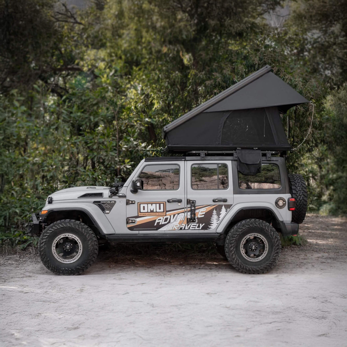 Heavy-Duty 2-3 Person Hardshell Rooftop Tent With Ladder (SAK93120)