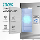 Heavy Duty 54" 2-Door Stainless Steel Commercial Freezer With OmniSmart Temperature Control (SAK91765)