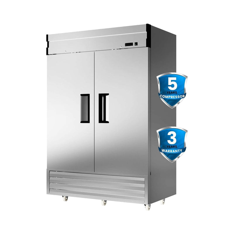 Heavy Duty 54" 2-Door Stainless Steel Commercial Freezer With OmniSmart Temperature Control (SAK91765)