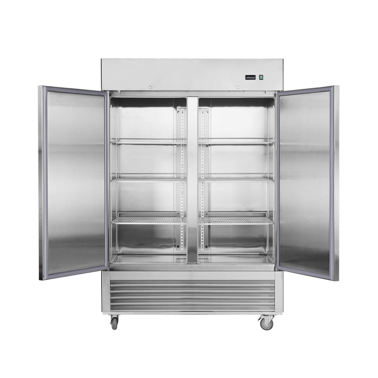 Heavy-Duty 54" Stainless Steel 2-Door Reach-In Upright Commercial Freezer (SAK66598)