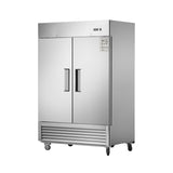 Heavy-Duty 54" Stainless Steel 2-Door Reach-In Upright Commercial Freezer (SAK66598)